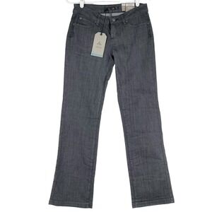 NWT PRANA Women's Organic Cotton Charcoal Jada Jeans Size 25S Low Rise‎ Stretch